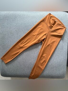 Everlane ReNew High Waist Burnt Orange Leggings Medium